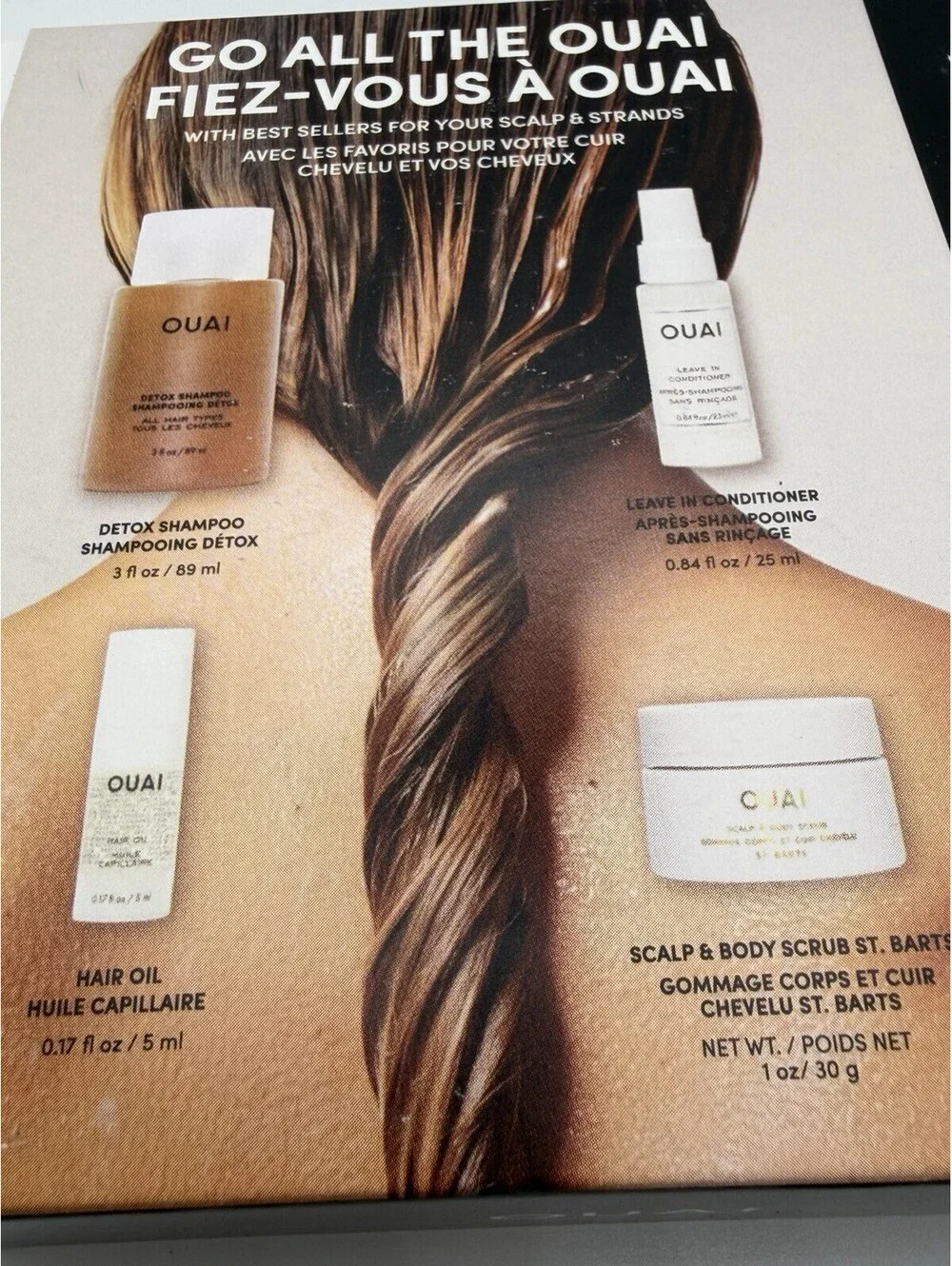 OUAI Go All The OUAI Hair Care Set Sephora Insider Detox Shampoo Gift Set New